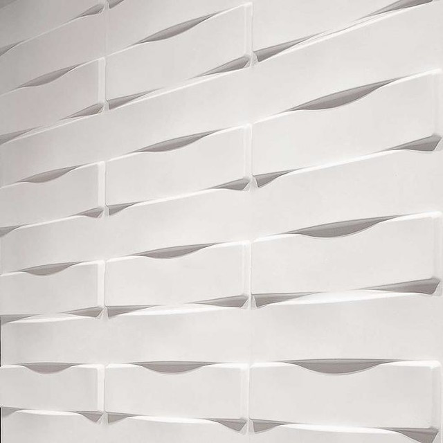 Stitch Pattern Design 3D Glue On Wall Panel/Wall Flats, Box of 10