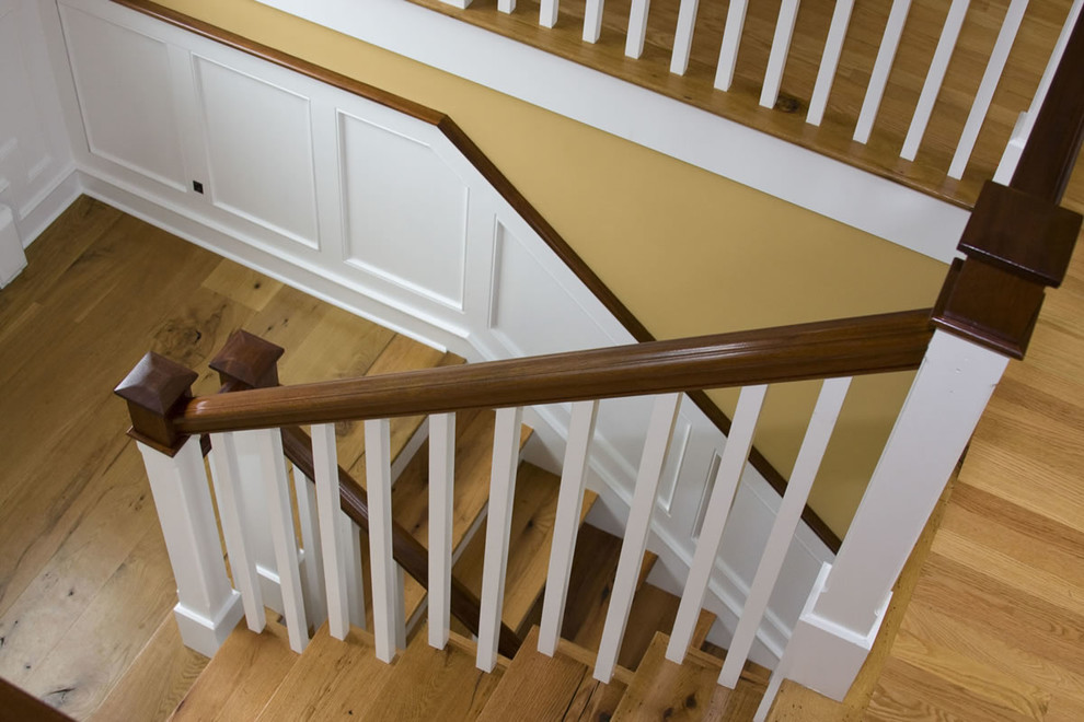 Photo of a traditional staircase in Boston.