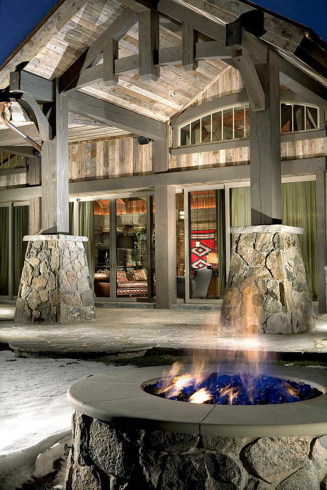 Inspiration for a rustic patio remodel in Baltimore