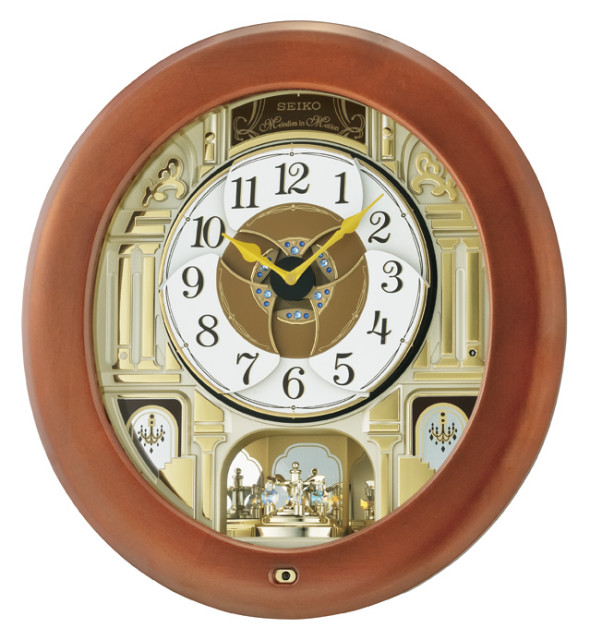 Seiko Clocks, Golden Pillars Melodies, Motion Traditional Wall