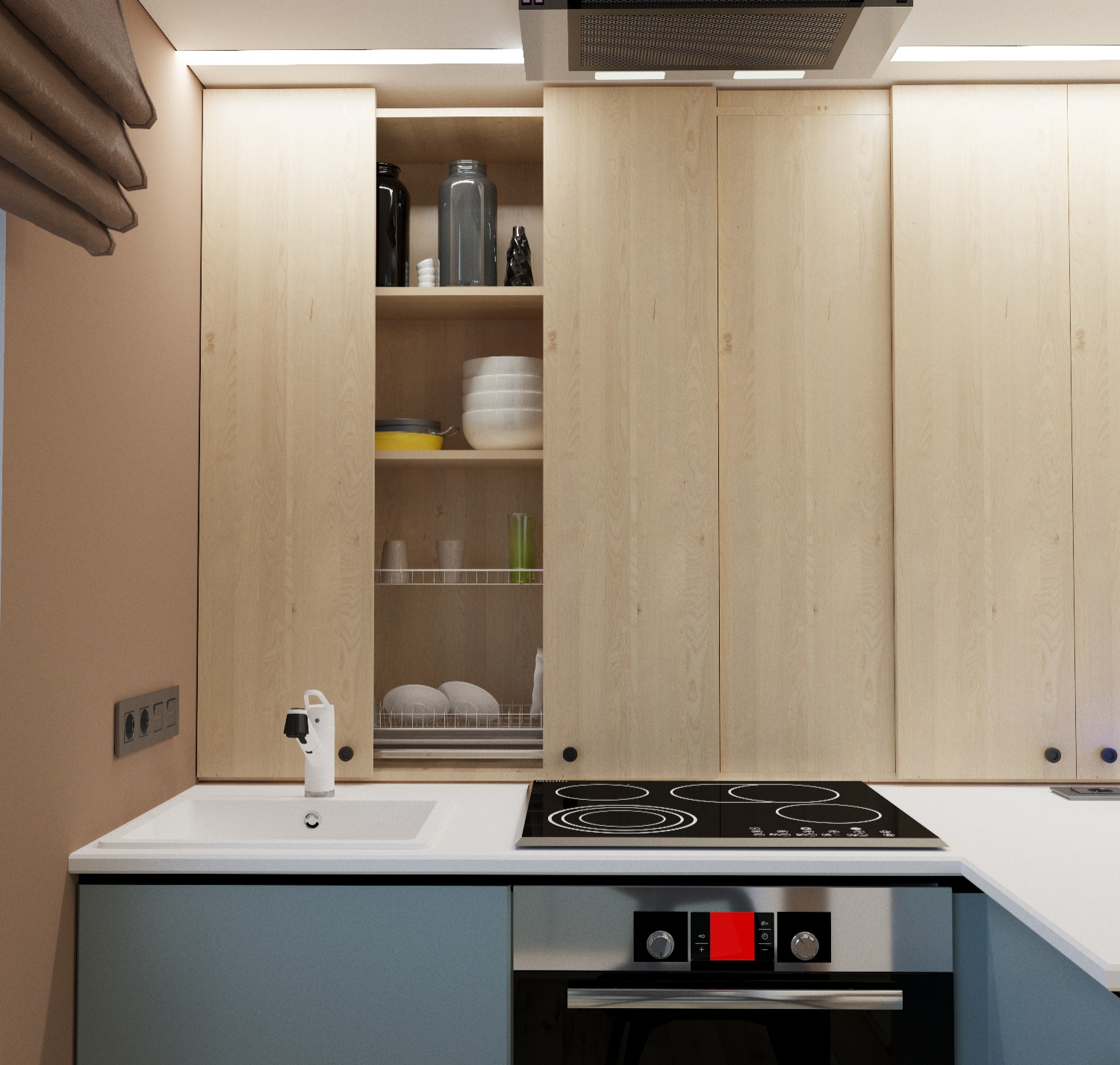 Кухня-гостиная для молодой пары