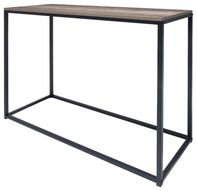 Tribeca Console Table Industrial, Tribeca Oak Console Table
