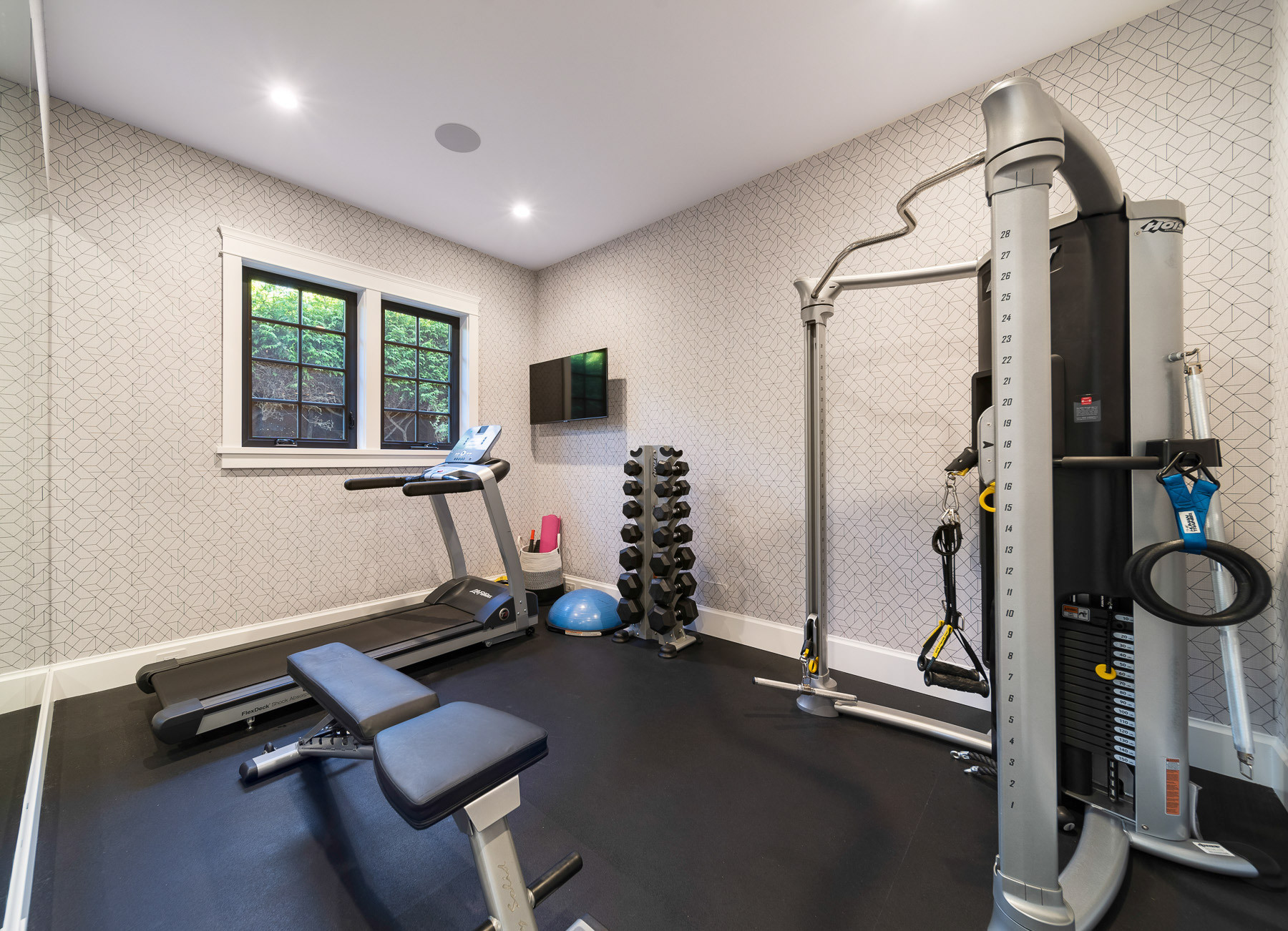 75 Beautiful Home Gym with Wallpaper Ideas & Designs - March 2023 | Houzz AU