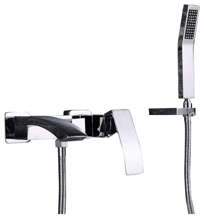 Cremona Bathtub Faucet With Hand Held Shower Contemporary Tub And