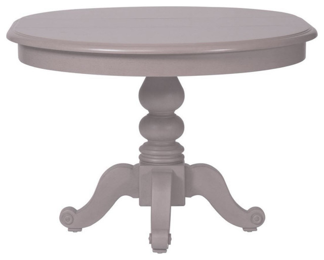 Liberty Furniture Summer House Round Pedestal Dining Table, Dove Grey