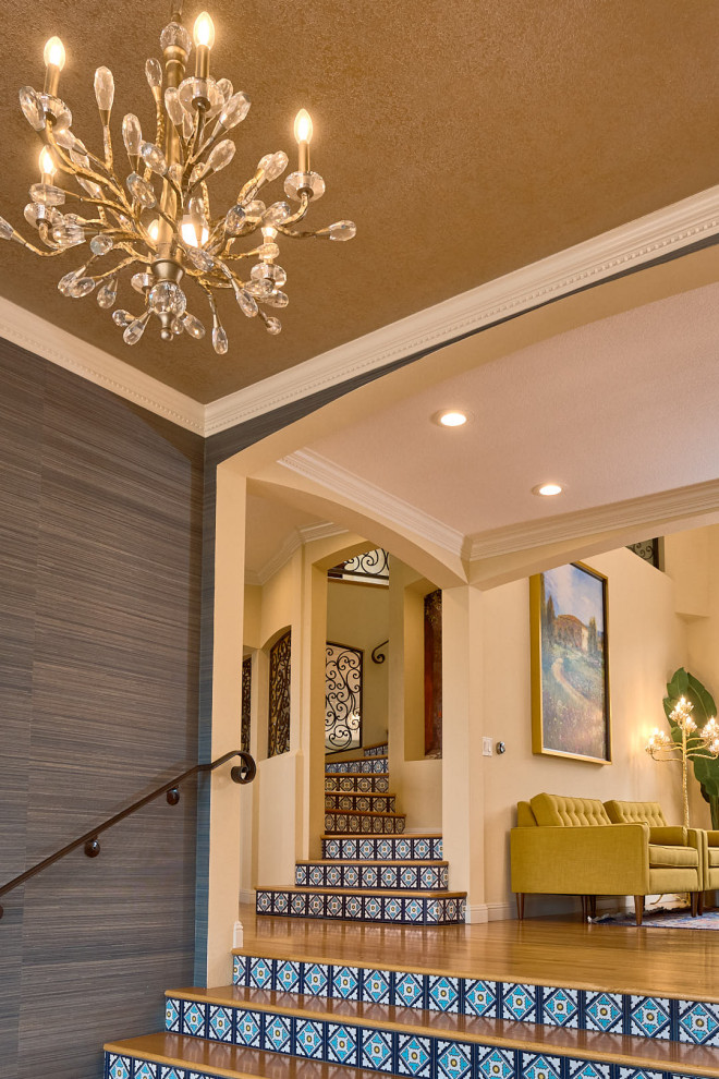 Colorful Mediterranean Home - Mediterranean - Staircase - San Francisco ...