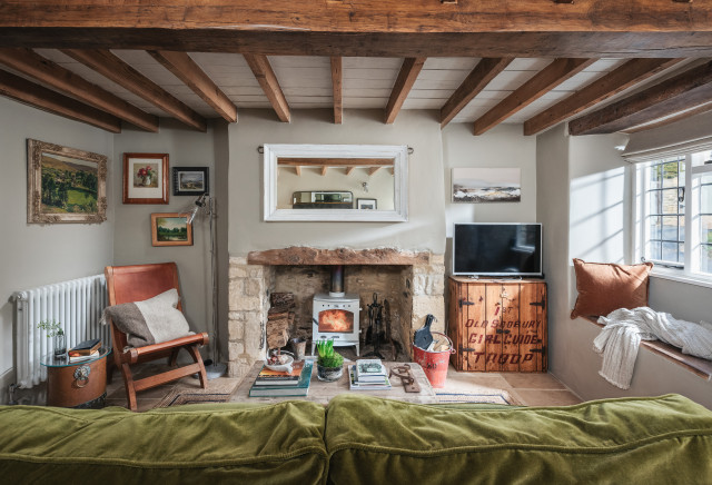 Inkwell Cottage landstil-dagligstue