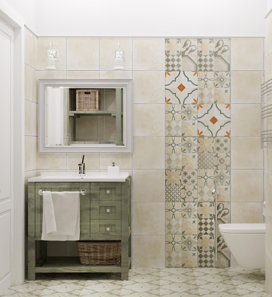 Дизайн проект квартиры общей площадью 56 кв.м в стиле "Прованс"