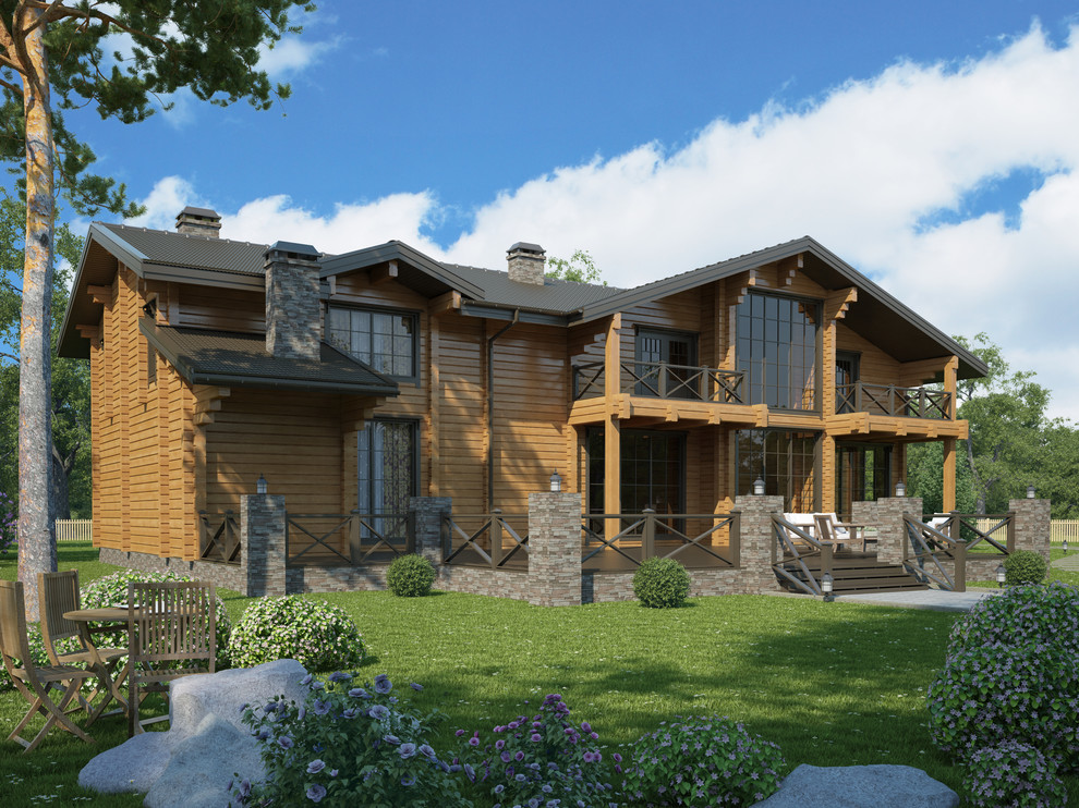 "Обервилье" элитный  дом из клееного бруса от компании "ГРАНДСТРОЙ"