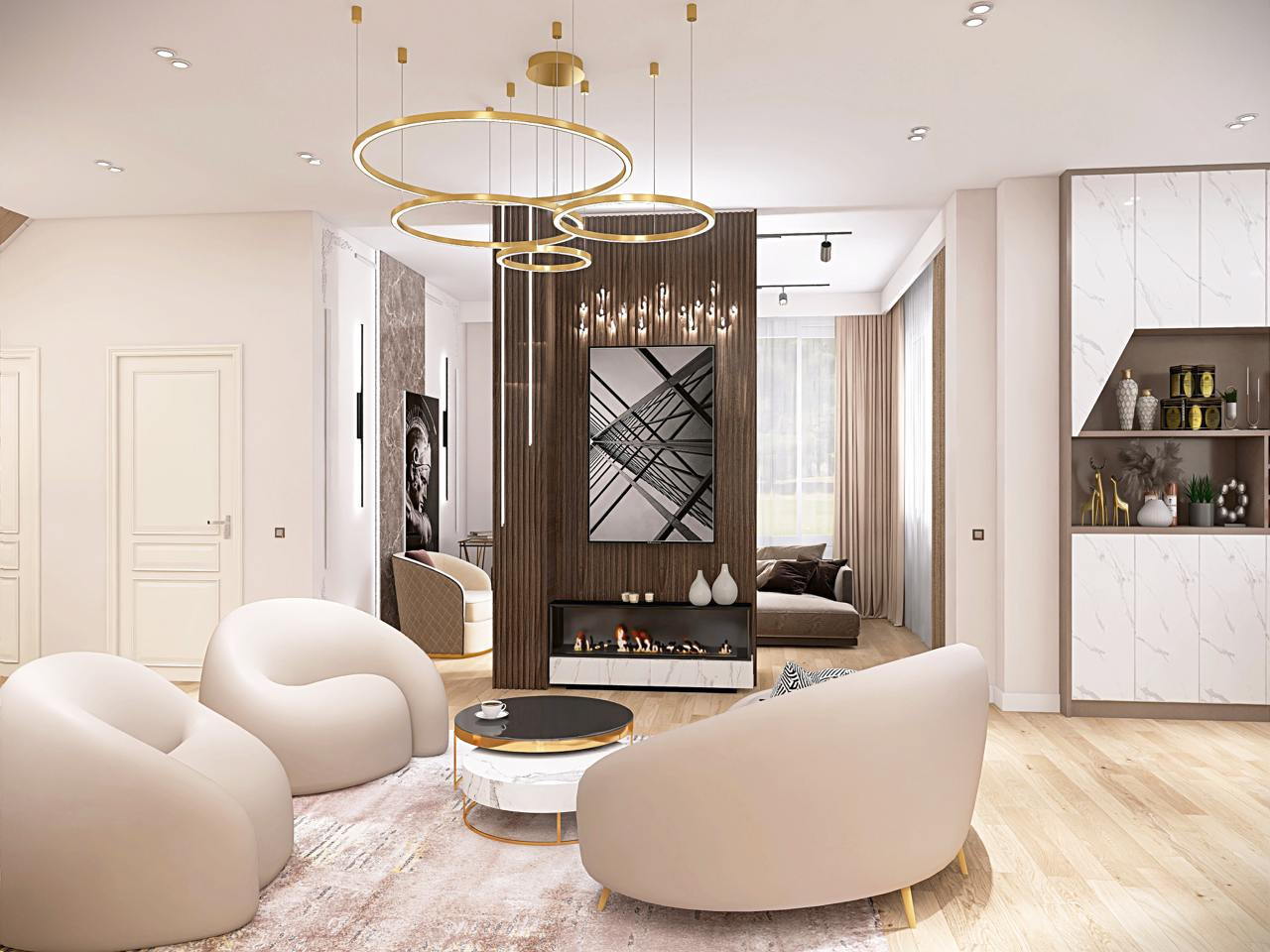 Загородный дом - первый этаж