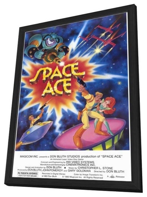 Space Ace - Video Game 11 x 17 Movie Poster - Style A - in Deluxe Wood Frame
