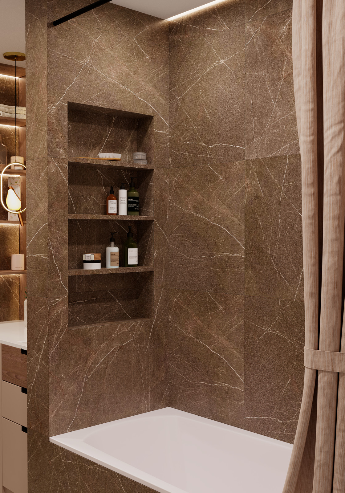 Тёмный санузел