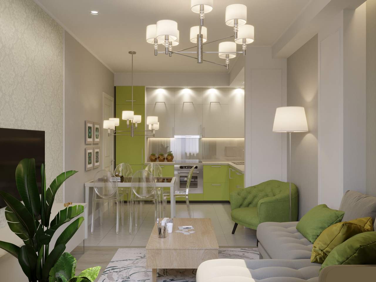 Кухня -столовая.