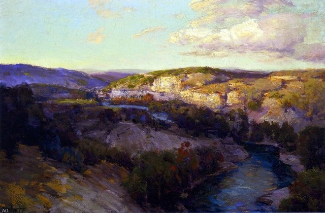 Julian Onderdonk Cliffs On The Guadalupe Wall Decal Contemporary Wall Decals By Art Megamart Houzz