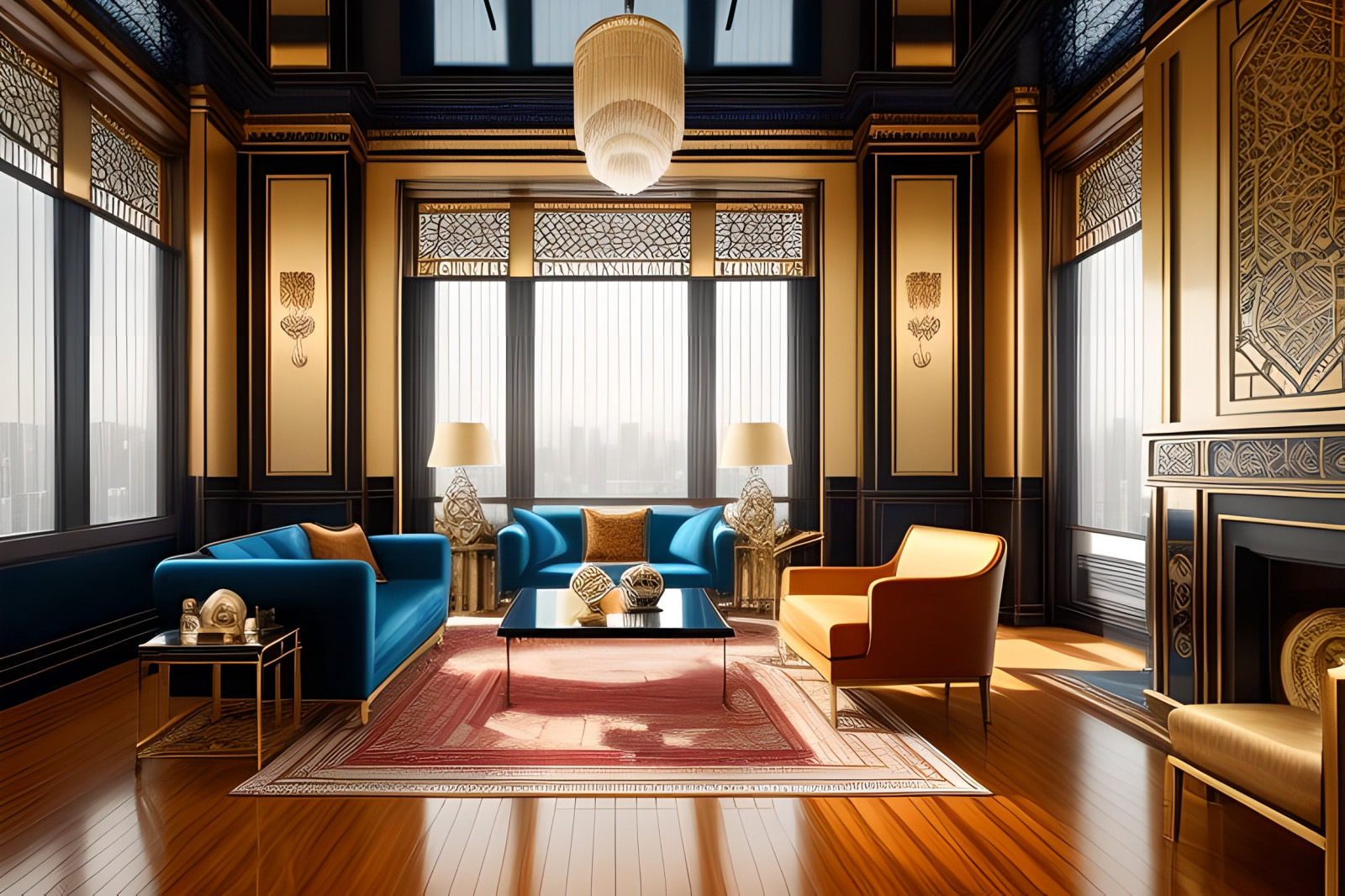 Интерьер в стиле ар-деко