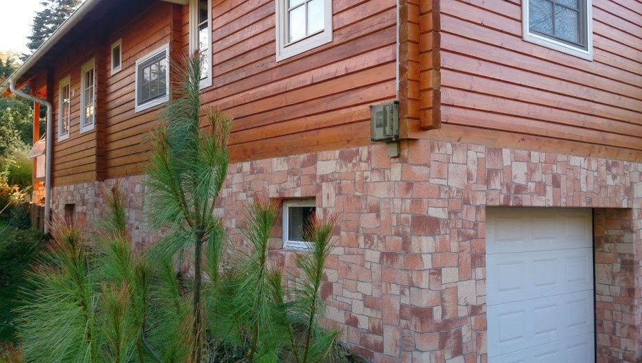 Фасад с гибким камнем