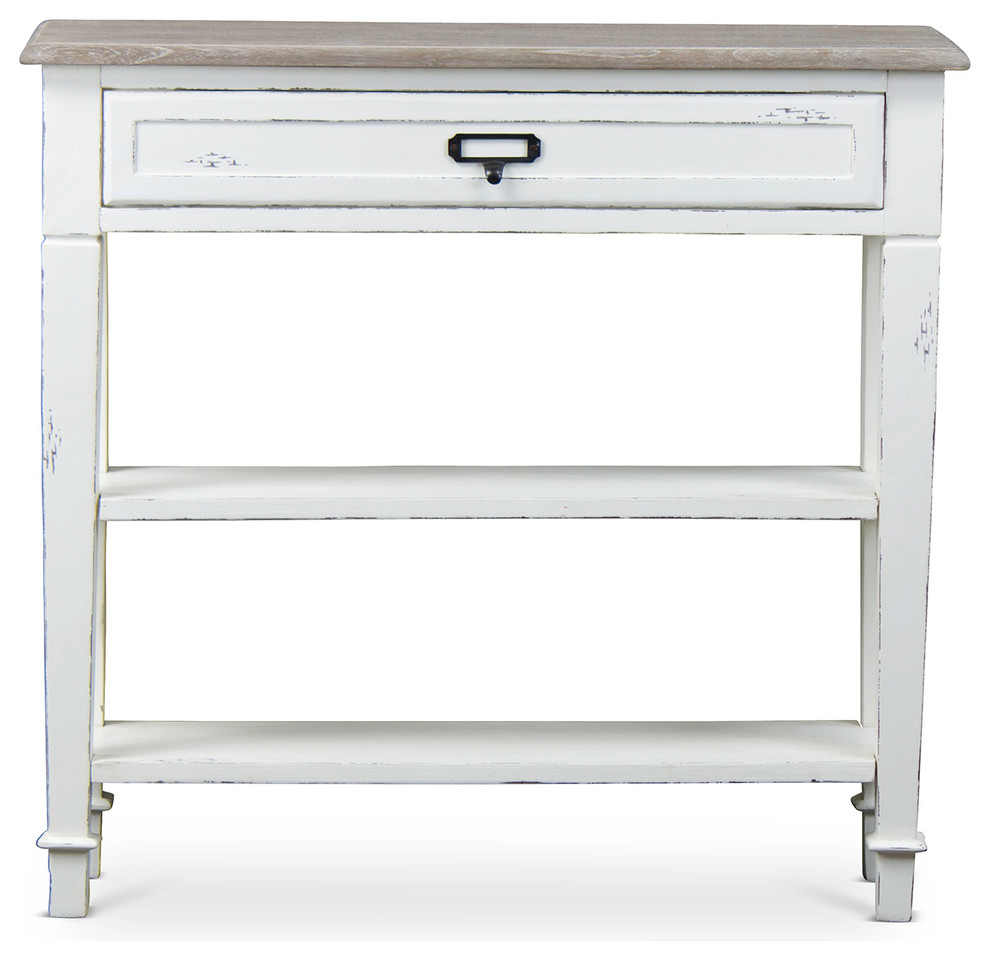 Dauphine Traditional French Accent Console Table, 1Drawer Farmhouse