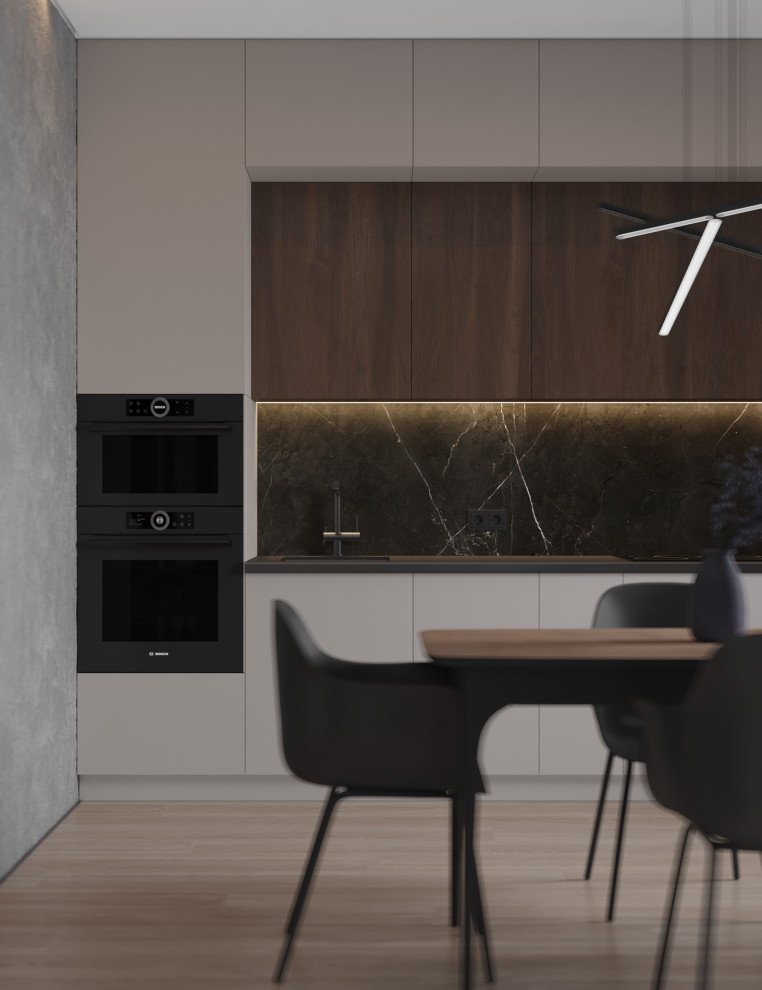 Мужской интерьер на 43кв.м ЖК "Фонвизина