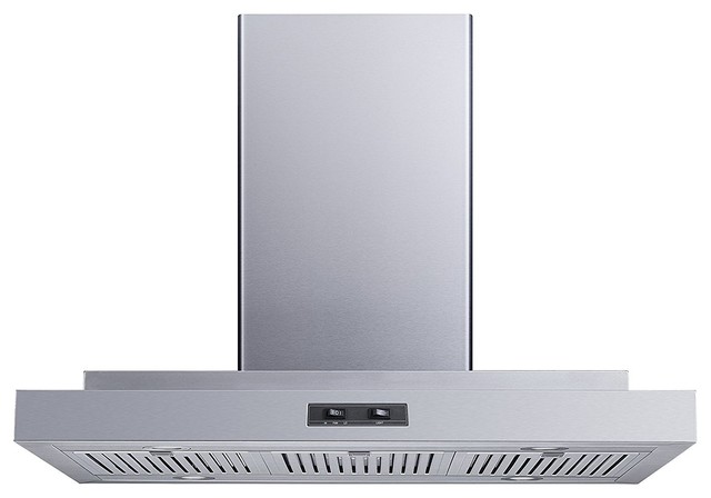 Winflo Convertible Island Range Hood, Stainless Steel, 36 ...