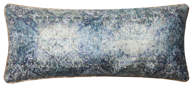 Loloi Polyester Accent Pillow Blue 13 X35 Contemporary