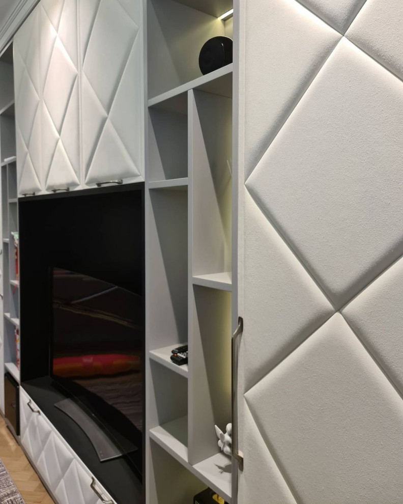 Мягкие стеновые панели для ТВ зоны