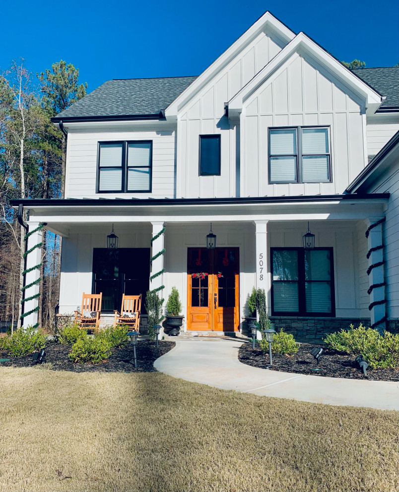 Powder Springs, GA Remodel & Interior Design - Farmhouse - Porch ...
