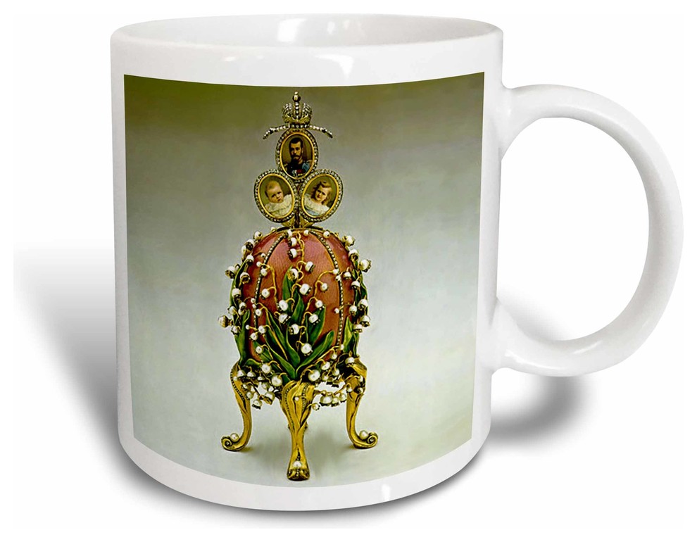 Picturing Faberge Egg Lilies Of The Valley Mug Traditional Mugs By 3drose L L C
