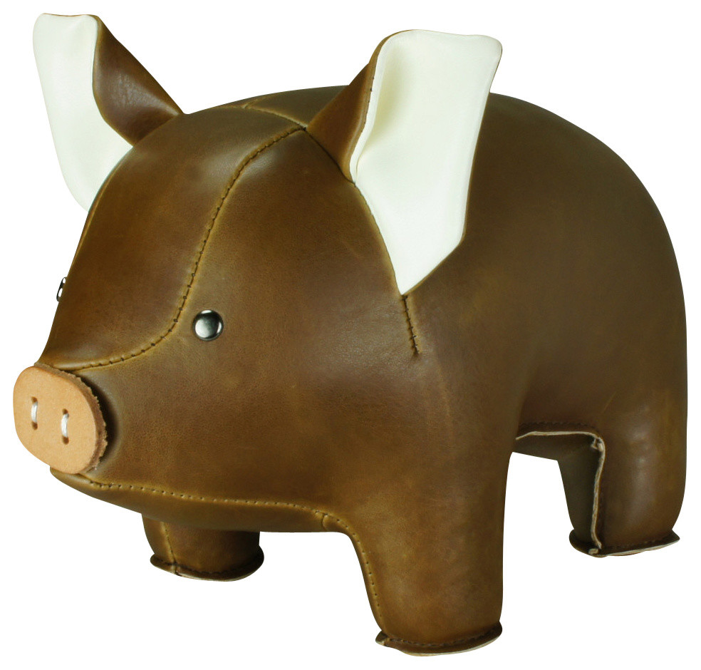 Pig Bookend, Brown