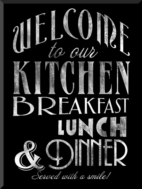 Ptm Images 6 6234 Welcome To Our Kitchen Chalkboard Look Sign