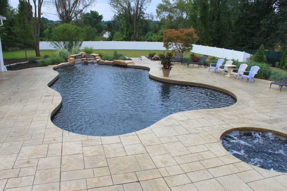Pool - rustic pool idea in Boston