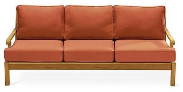 Sack Large Lounge Sofa With Spectrum Daffodil Sunbrella Fabric Cushion