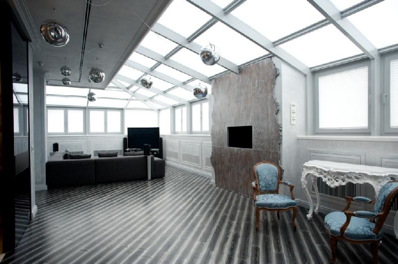 Двухэтажная квартира в Москве.