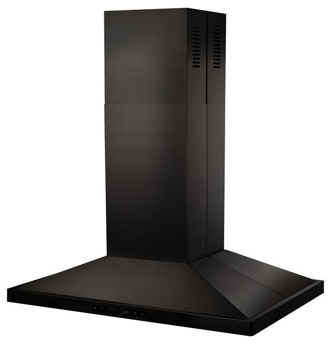 ZLINE 48 in. 760 CFM Island Mount Range Hood in Black Stainless Steel