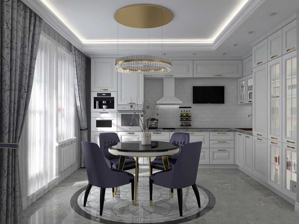 Двухкомнатная квартира в стиле неоклассика