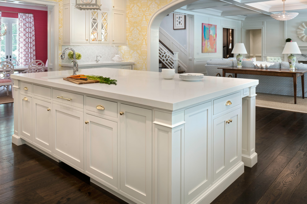 Example of a large classic home design design in Jacksonville