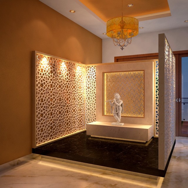 35 Serene Puja Room Designs, Pooja Room Decoration Ideas