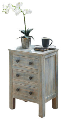 Charlowe 3 Drawer Night Stand Black Farmhouse Nightstands And Bedside Tables By Furniture Factory Outlet