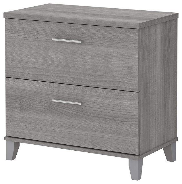 Transitional Filing Tapered Legs & Spacious File Drawers