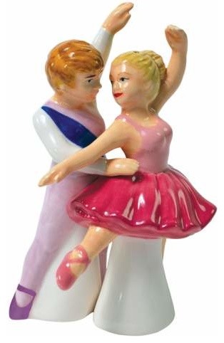 4.75 Inch Ballet Dancers Athletic Figurines Salt and Pepper Shakers