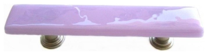 Lavender Fused Glass Drawer Pull