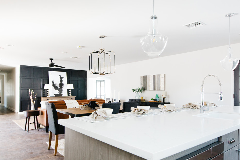 Home design - transitional home design idea in Phoenix