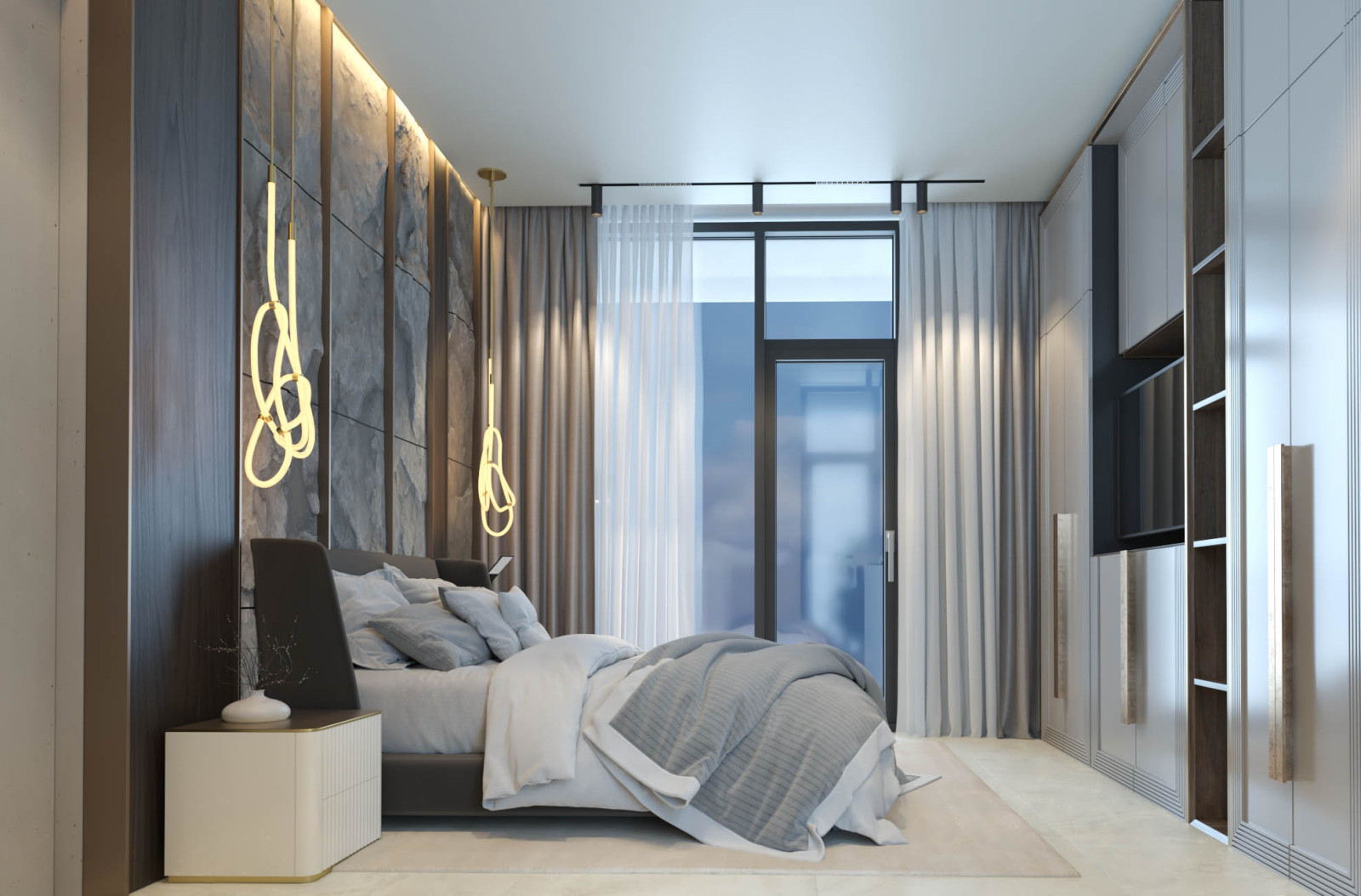 Гостевая спальня в проекте загородного дома Mountain House