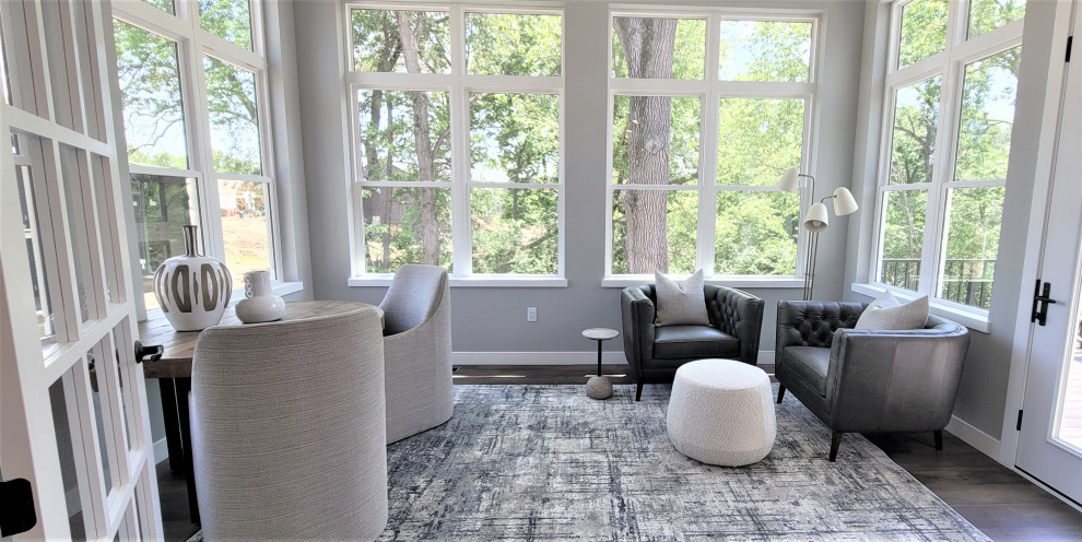 Transitional sunroom photo in Cedar Rapids