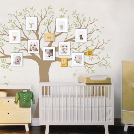 Family Tree Decal, Two Colors, Scheme B, Standard, 107"x90"