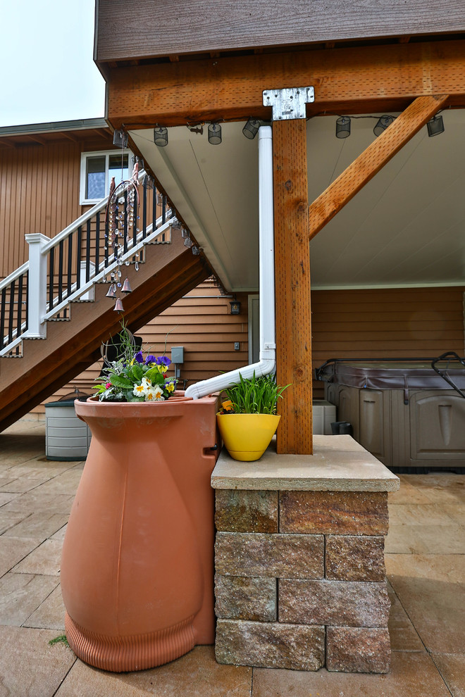 Inspiration for a rustic deck remodel in Seattle