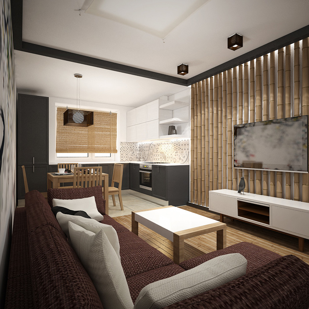 Дизайн-проект 2-х комнатной квартиры. Общая площадь 52 м2. Восточный стиль