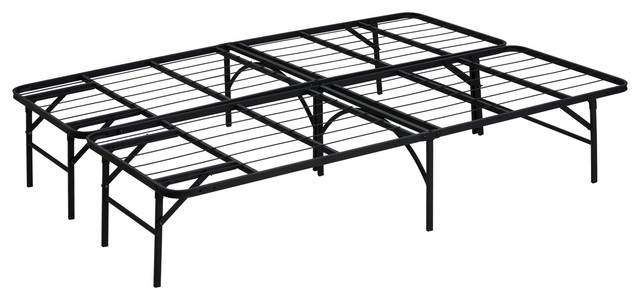 furinno angeland mattress foundation platform metal bed frame