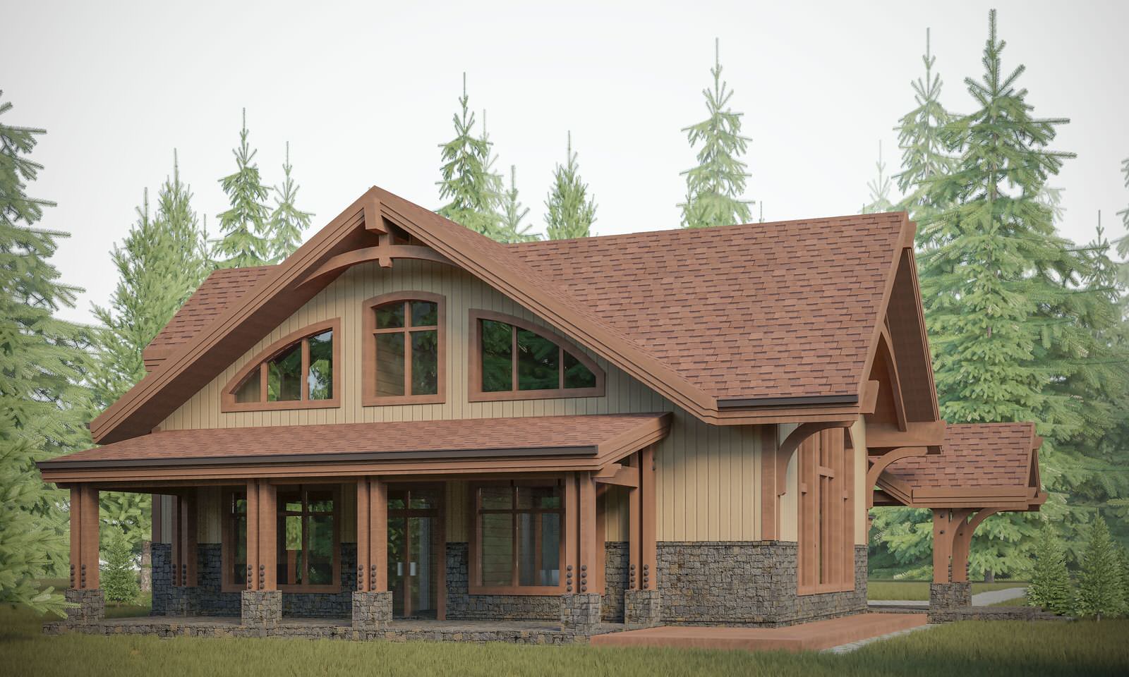 Дом по технологии Timber Frame