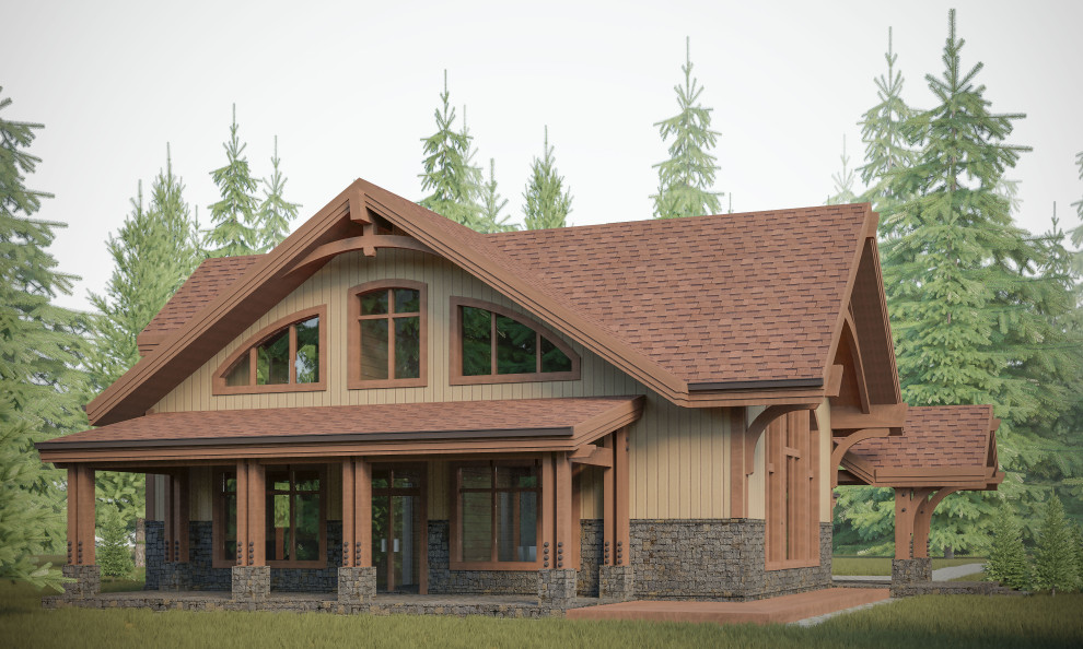 Дом по технологии Timber Frame