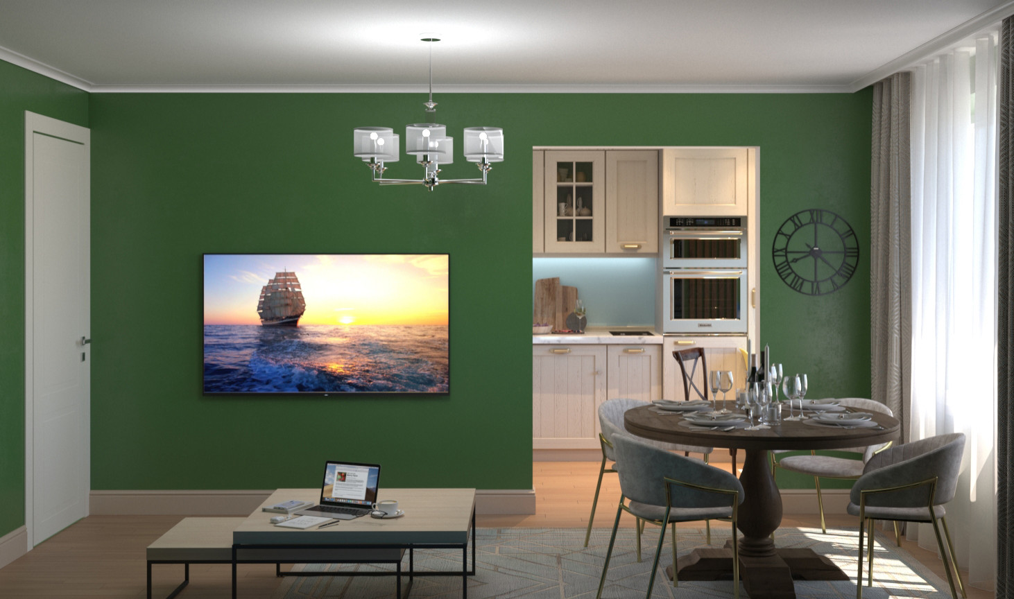 Проект квартиры 65 кв метров "НЕО"